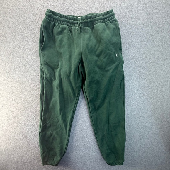 Zyia Active Pants - Zyia Active Forest Green Jogger Sweatpants Women Medium Cotton Spandex Moon Logo